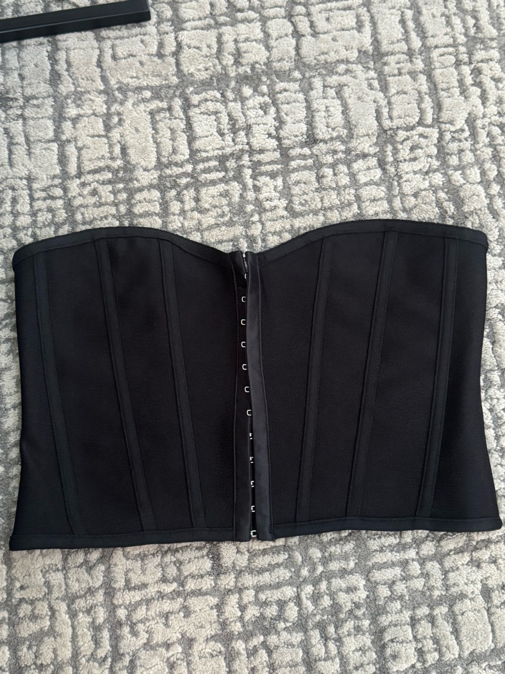 PrettyLittleThing Black Shaping Waist Trainer Corset